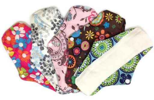 Pembalut kain reusable yang ramah lingkungan | sumber: Menstrualcupreviews.net