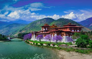 Istana Punakha Dzong di Punakha, Bhutan (Foto: Kompas.com)