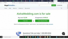 Aisha wedding.com for sale (dok.ss-naomi)