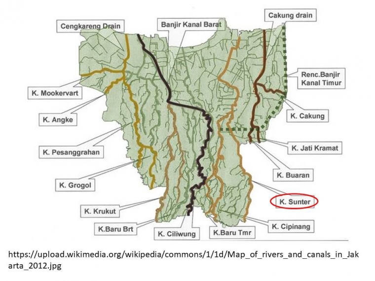 Kali Sunter bagian dari tata sungai Jakarta (sumber gambar wikipedia.org)
