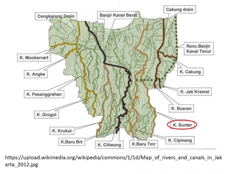 Kali Sunter bagian dari tata sungai Jakarta (sumber gambar wikipedia.org)