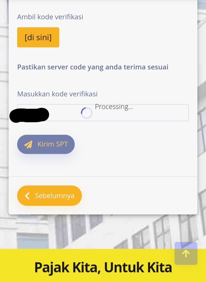 Sekian jam berikutnya baru begini (ss laman djp online)