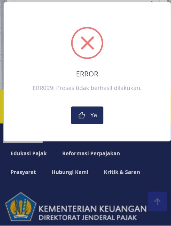 Tengtong!!!! 100000 kali mencoba (ss laman djp online)