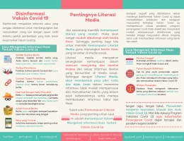 Gambar 3. Leaflet Edukasi Literasi Media/dokpri