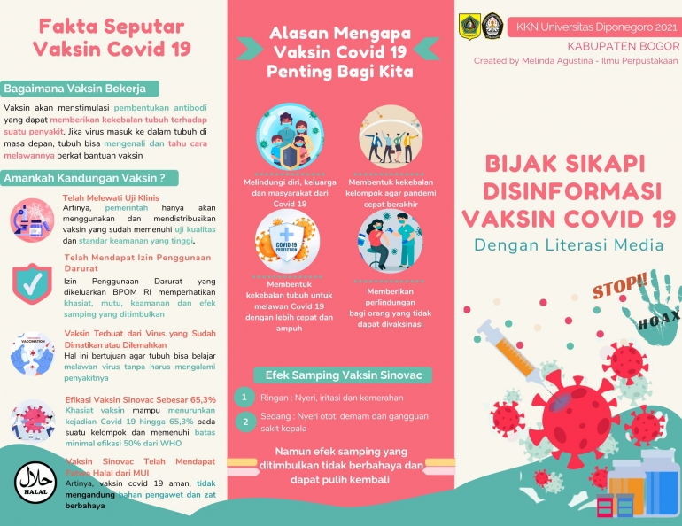 Gambar 3. Leaflet Edukasi Literasi Media/dokpri