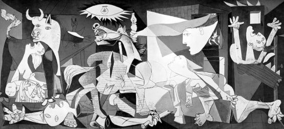 lukisan Mural Pablo Picasso beraliran kubisme (imural.id)
