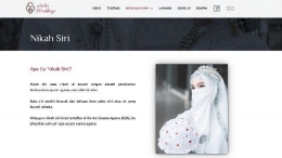 Viral Aisha Weddings yang mempromosikan pernikahan usia dini. | aishaweddings.com via detik.com