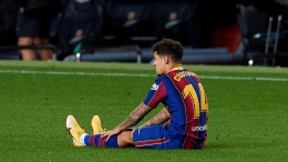 Philippe Coutinho, punggawa Barcelona yang mengalami cedera. (via skysports.com)