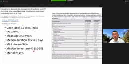 Tangkapan layar pribadi: webinar kuliah umum dari NUS yang penulis ikuti mengenai uji klinis plasma konvalesen.