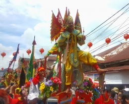 Parade Tatung dalam Festival Cap Go Meh di Bagansiapiapi pada tahun 2017 (sumber: FB Mardi Wu)