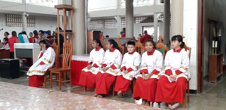 foto.dok.pribadi/Imlek Tahun Lalu di Katdral Atambua