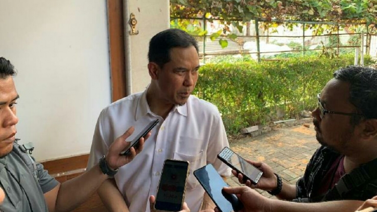 Sekretaris Umum FPI Munarman saat ditemui di kantor Dewan Pimpinan Pusat FPI, Petamburan, Jakarta Barat, pada Senin, 11 November 2019. Tempo/Adam Prireza