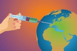 Ilustrasi distribusi vaksin global, sumber : www.expresspharma.in, 14/10/2020