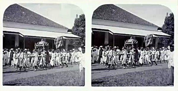 Perayaan capgomeh pada masa kolonial (Foto: tangkapan layar makalah Pak Udaya Halim)