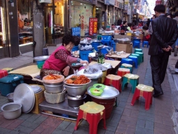 Ke pasar di Mokpo untuk menghibur hati sedang LDR di Korea (Dokpri) 