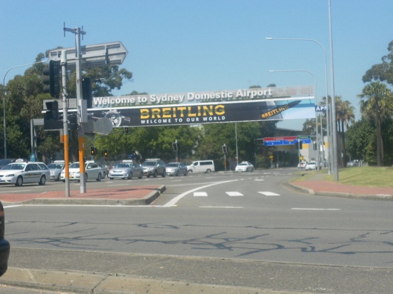 Pintu gerbang domestic airport di Sydney(dok pribadi)