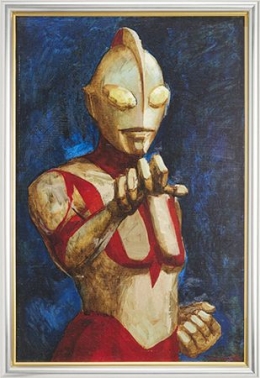 Lukisan Ultraman oleh Tohl Narita pada tahun 1983 (sumber: en.tsuburaya-prod.co.jp)