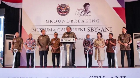 Peresmian pembangunan Museum dan Galeri Seni SBY*ANI di Pacitan, disaksikan oleh Gubernur Jawa Timur (Foto: liputan6.com)
