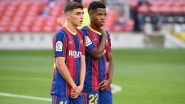 Pedri dan Ansu Fati, dua berlian Barcelona (Foto: goal.com)