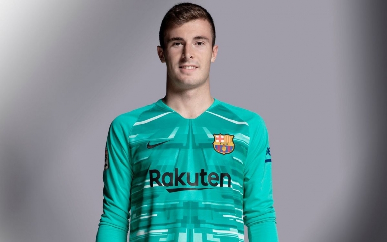 Kiper muda Barca, Inake Pena (Foto: fcbarcelona.com)