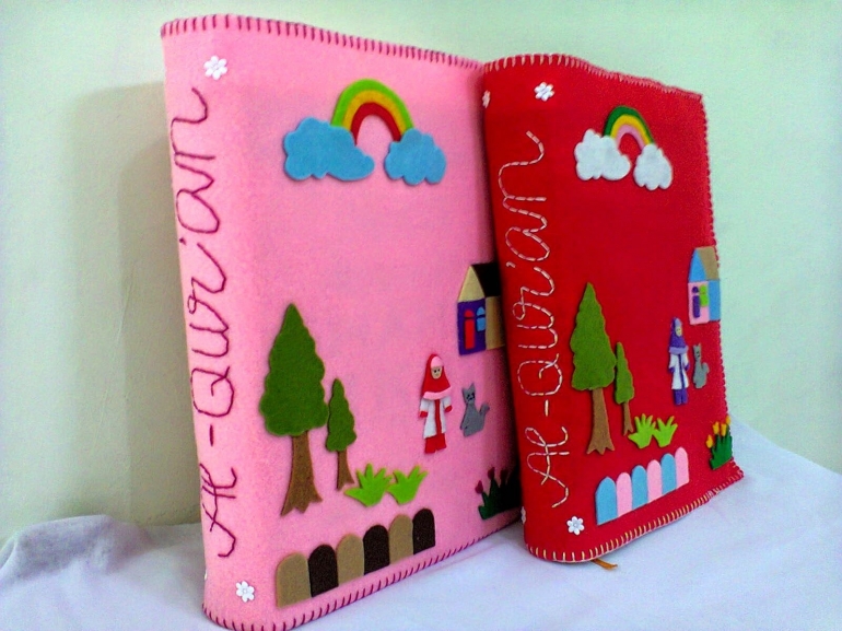 Ilustrasi sampul binder berbahan flanel (Sumber: seputarbahan.me)