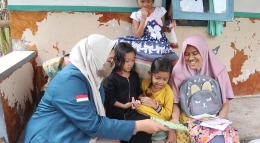 Kegiatan Sosialisasi terkait Ketahanan Pangan dengan Metode door to door di RW 05 Kelurahan Jabungan, Banyumanik, Kota Semarang (dokpri)