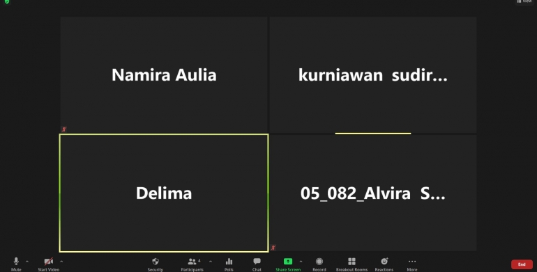 Dokumentasi pelatihan dasar pemrograman dart (Sumber : Penulis).