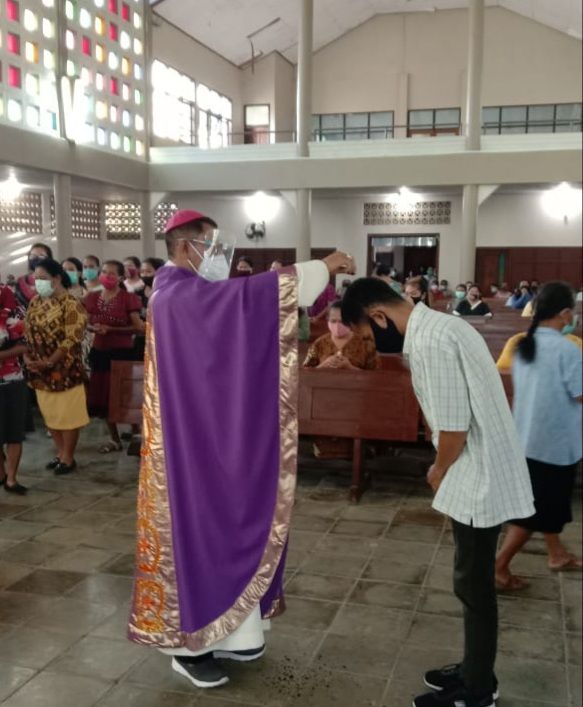 foto.dok.pribadi/Misa Penerimaan Abu di Gereja Katedral Atambua
