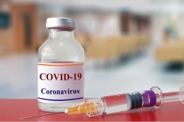 Ilustrasi vaksin corona (Shutterstock via KOMPAS.com)