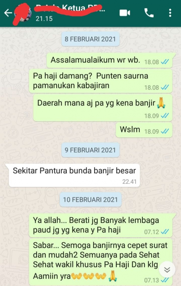 Sumber Foto : Screenshoot percakapan Ketua PD Himpaudi Purwakarta, Ibu Dewi Ratnengsih S.Ag | dokpri