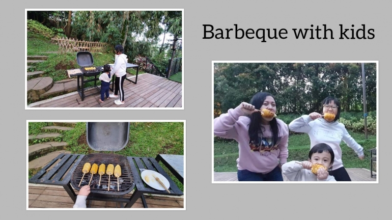 Barbeque bersama anak-anak di sore hari. (Foto : koleksi pribadi)