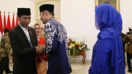 Presiden Joko Widodo dan Agus Harimurti Yudhoyono. (Foto: Biro Pers Setpres)