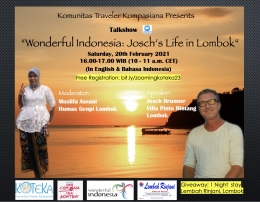 Sabtu ini kita ke Lombok, terbaaang lewat zoom (dok-Koteka)