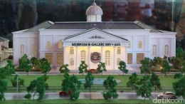 Maket Museum dan Galeri SBY*ANI (detik.com/ Purwo Sumodiharjo).
