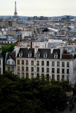 Pemandangan kota Paris dari Center Pompidou (Dokumentadi pribadi)