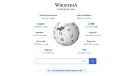 Tampilan situs Wikipedia, (Sumber: wikipedia.org)