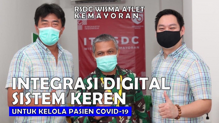 Dari kiri ke kanan: Lianto Goenadi, Mayjen Tugas Ratmono, dan Ivan J. Kristanto. Kolaborasi ketiga sosok ini merancang serta mengeksekusi manajemen kerumahsakitan di RSDC berbasis integrasi digital. Foto: joko dolok 