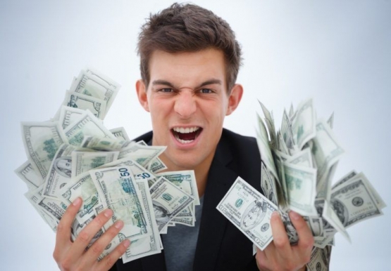 Ilustrasi orang muda dengan uang banyak (sumber: singhlawfirm.com)