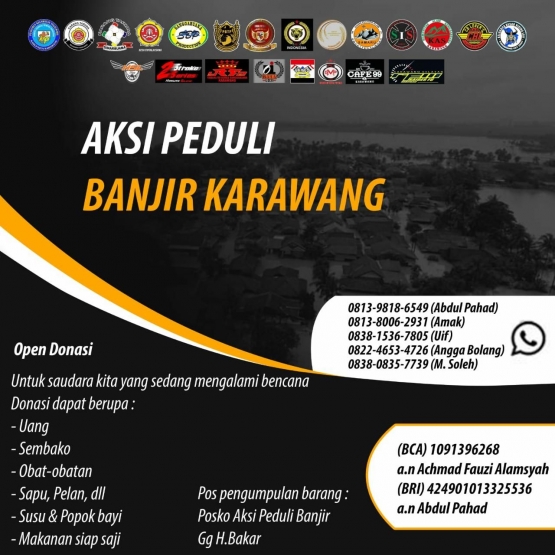 Pamflet Aksi Peduli Bencana Karawang