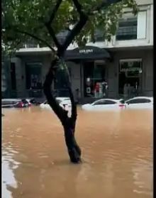 Kemang banjir (okezone. Com/angkasa yudistira) 