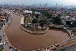 Normalisasi Sungai Ciliwung di Kampung Melayu(Biro Komunikasi Publik Kementerian PUPR)
