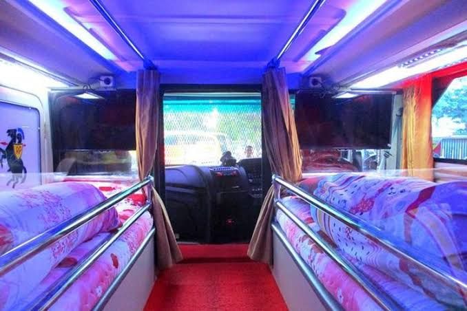 Fasilitas sleeper bus. Gambar: kompas.com