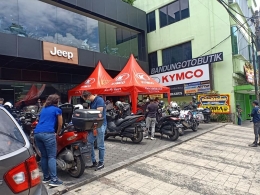 Tampak Dealer Kymco di Bandung
