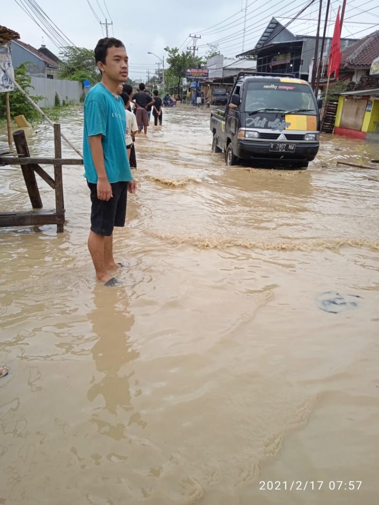 Banjir di kecamatan ketanggungan 17/02/2021 | dokpri