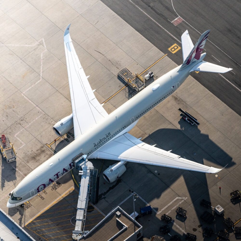 Qatar Airways - Doha. Sumber: Vincenzo Pace/ JFKjets.com