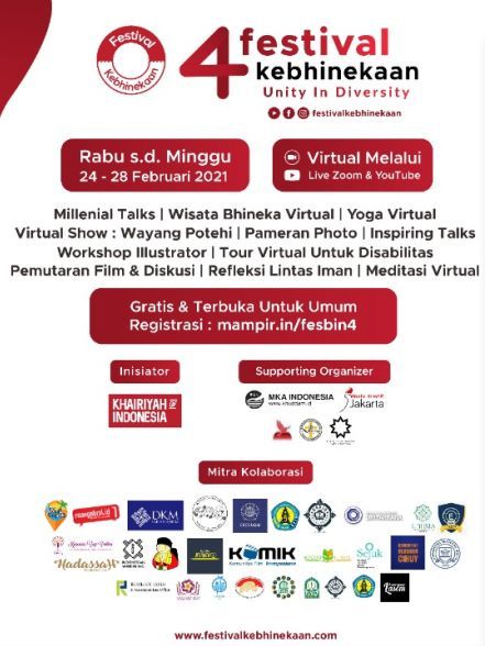 Semua acara dihelat virtual (dok. Festival Kebhinekaan)