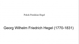 dokpri// Pokok Pemikiran Hegel