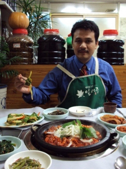 Saya ditraktir menu Korea halal fish menu di Mokpo (Dokpri)