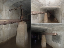 Pipa air di ruang bawah tanah bangunan Lawang Sewu (dokpri)