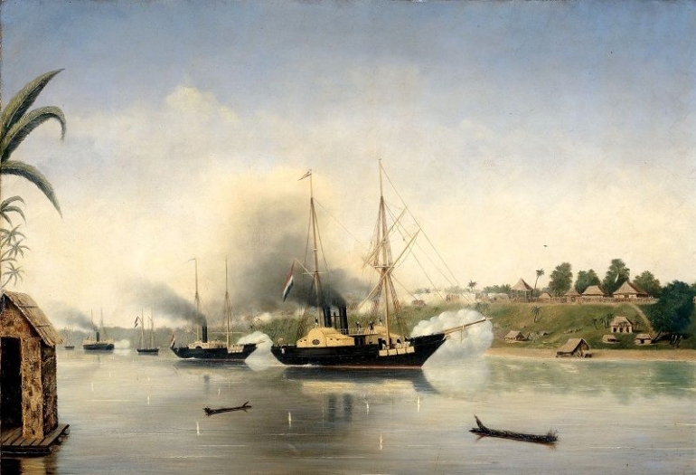 Pertempuran di Jambi 1858-Kredit Foto: nederlandsekrijgsmacht